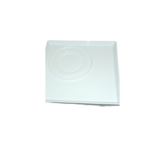 Concu Par Gourmet Village White Square Plate Platter 10 inch - Picture 2 of 4